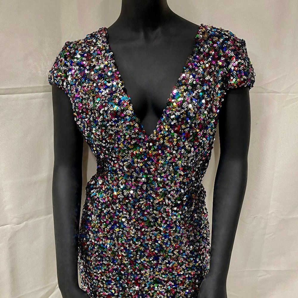 Dress The Population Sequin Cocktail Dress size large